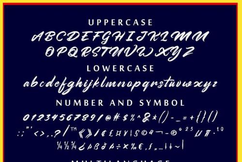 Rightside Brush Font 7