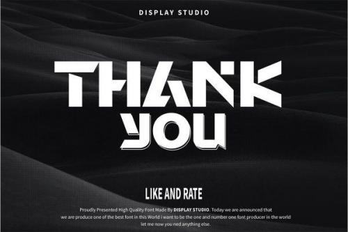 Robotic Cyborg Display Font 9