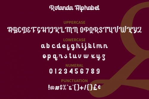 Rolanda Script Font 6