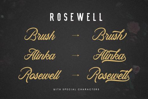 Rosewell Script Font 6