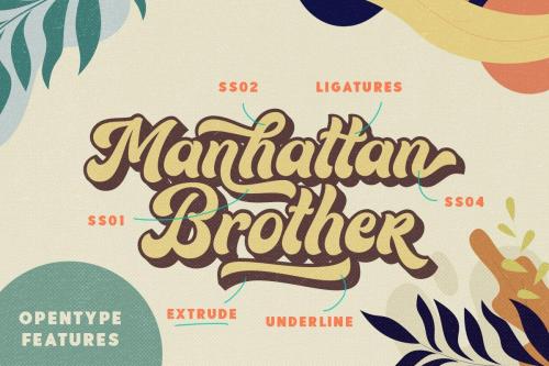 Routhers Retro Bold Script Font  1