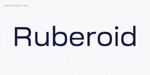 Ruberoid Sans Font 1