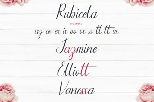Rubicela Calligraphy Font 2
