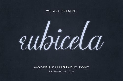 Rubicela Calligraphy Font 8