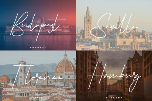 Rutinitas Signature Script Font 9