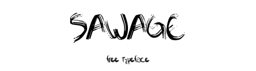 Sawage Brush Font Free (1)