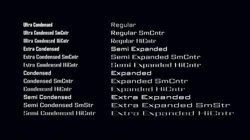 Science Gothic Font 1