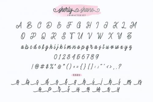 Sherly Shane Script Font 4