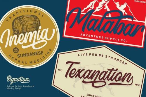 Signation Script Font 6