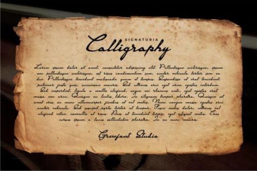 Signaturia Signatur Script Font  3