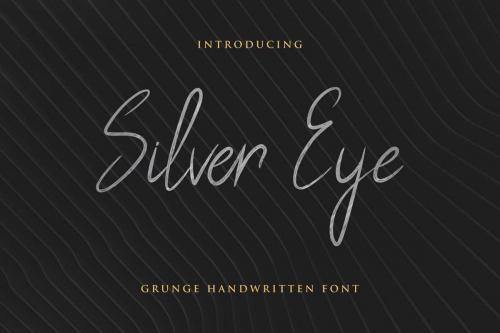 Silver Eye Grunge Handwritten Font