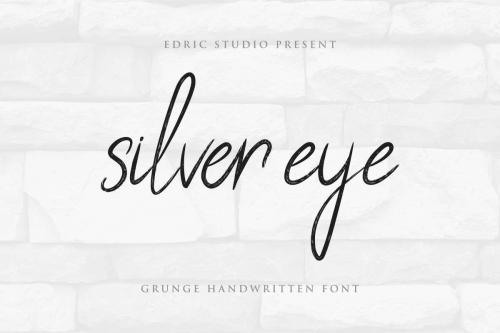 Silver Eye Grunge Handwritten Font  9