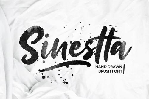 Sinestta Brush Font