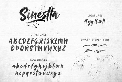 Sinestta Brush Font 6