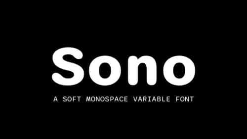 Sono Sans Serif Font Family 1
