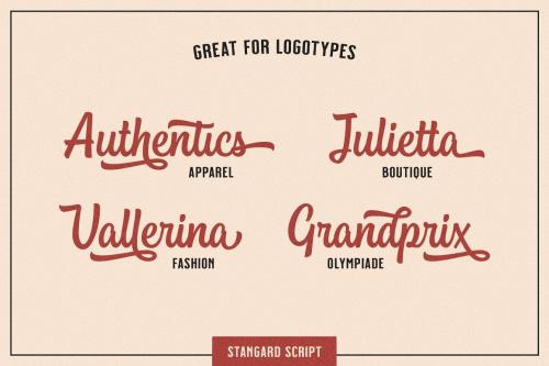 Stangard Handbrush Font 5