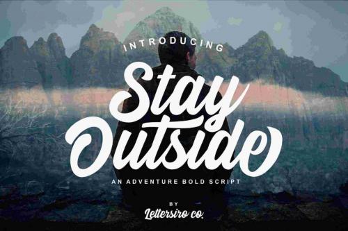Stay Outside Script Font Free Download