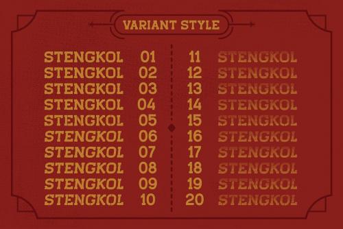 Stengkol Font Family 5
