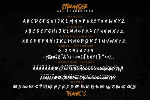 Stronger Font 8