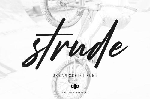 Strude Script Font 1