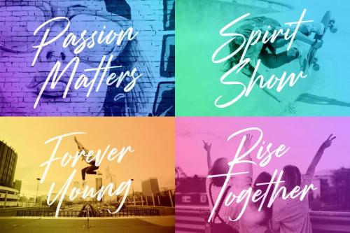 Strude Script Font 10