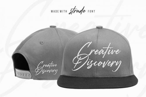 Strude Script Font 13