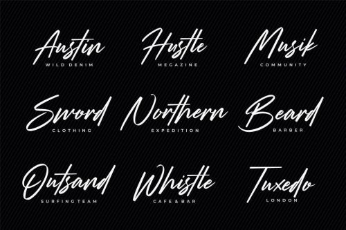 Strude Script Font 7