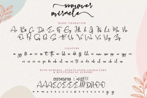 Summer Miracle Handwritten Font 7