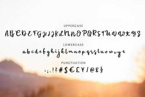 Sunshine Bold Handwritten Script Font  2