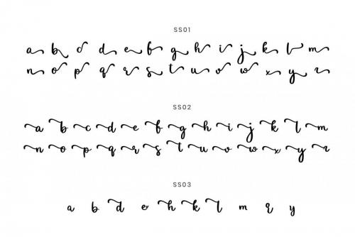 Sunshine Bold Handwritten Script Font  7