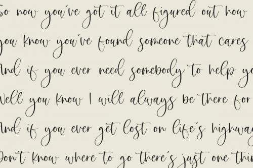 Sweet Sophie Handwritten Script Font 5