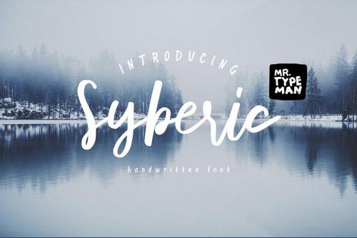 Syberic Script Font 1