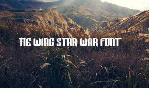TIE-Wing Font