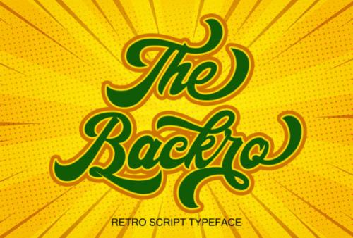 The Backro Calligraphy Script Font
