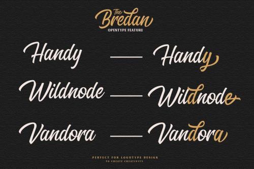The Bredan Script Font 7
