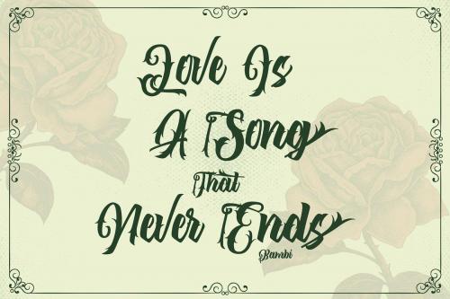 The Lastring Tattoo Script Font  10