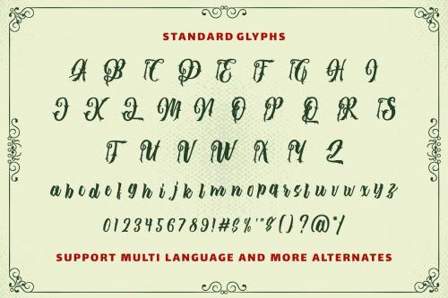 The Lastring Tattoo Script Font  12