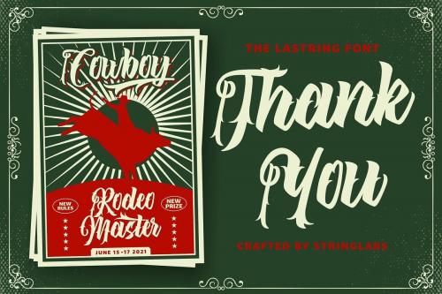 The Lastring Tattoo Script Font  14