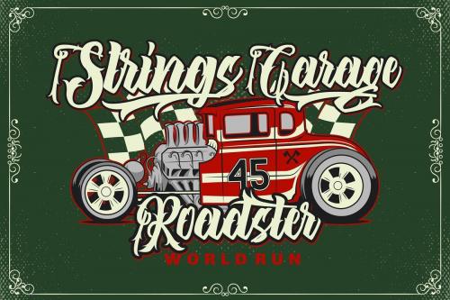 The Lastring Tattoo Script Font  6