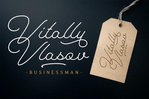 The Saily Monoline Script Font 5