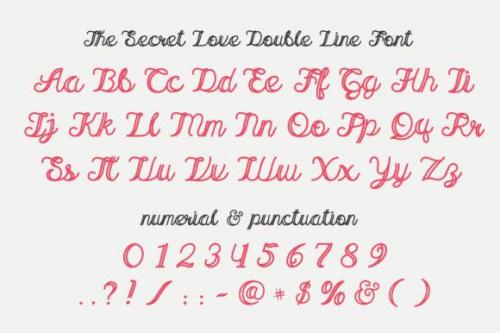 The Secret Love Font 3