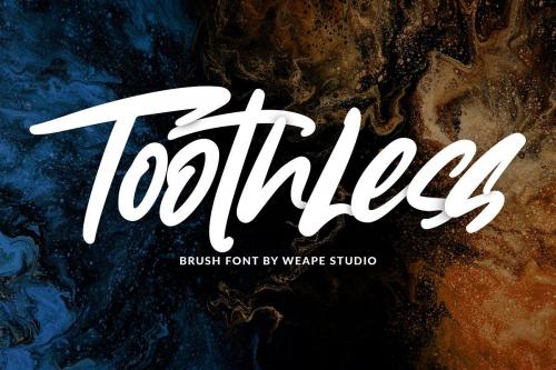 Toothless Brush Font 1