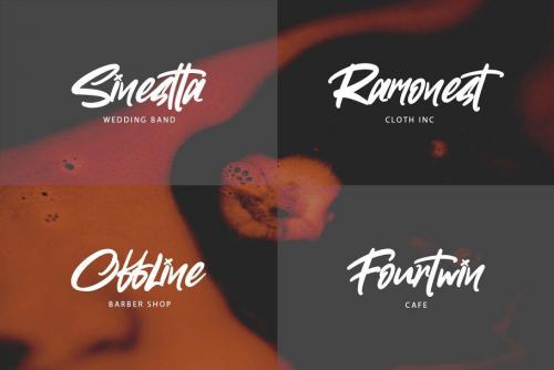 Toothless Brush Font 5