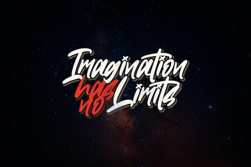 Toothless Brush Font 9