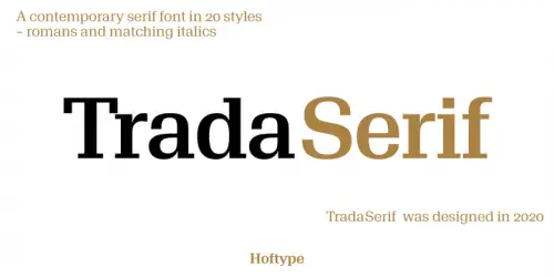 Trada Serif Font 1