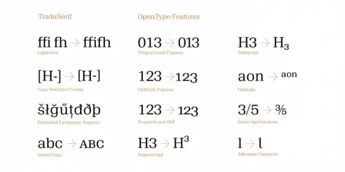 Trada Serif Font 15