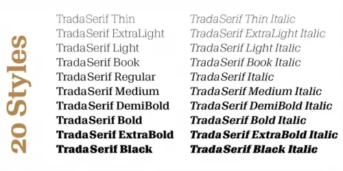 Trada Serif Font 7