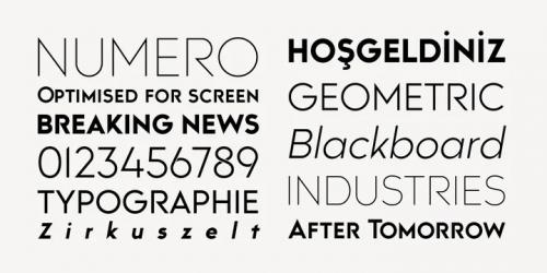 Trakya Sans Serif Font 4