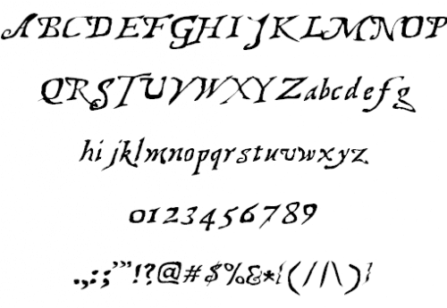 Treasure Map Deadhand Font 1