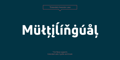 Uni Neue Font Free  4
